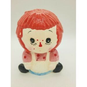 Lefton Vintage Raggedy Ann Doll Planter